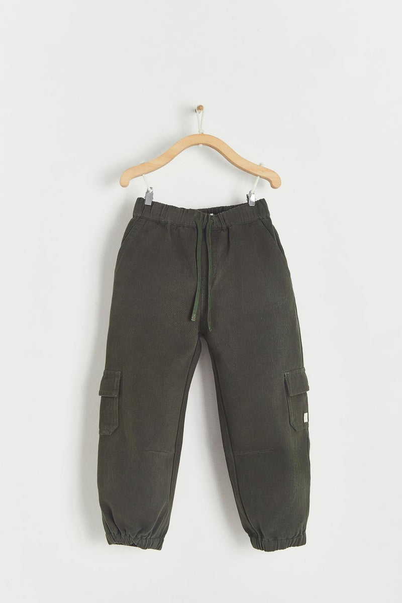 Pantalon Cargo Gabardina