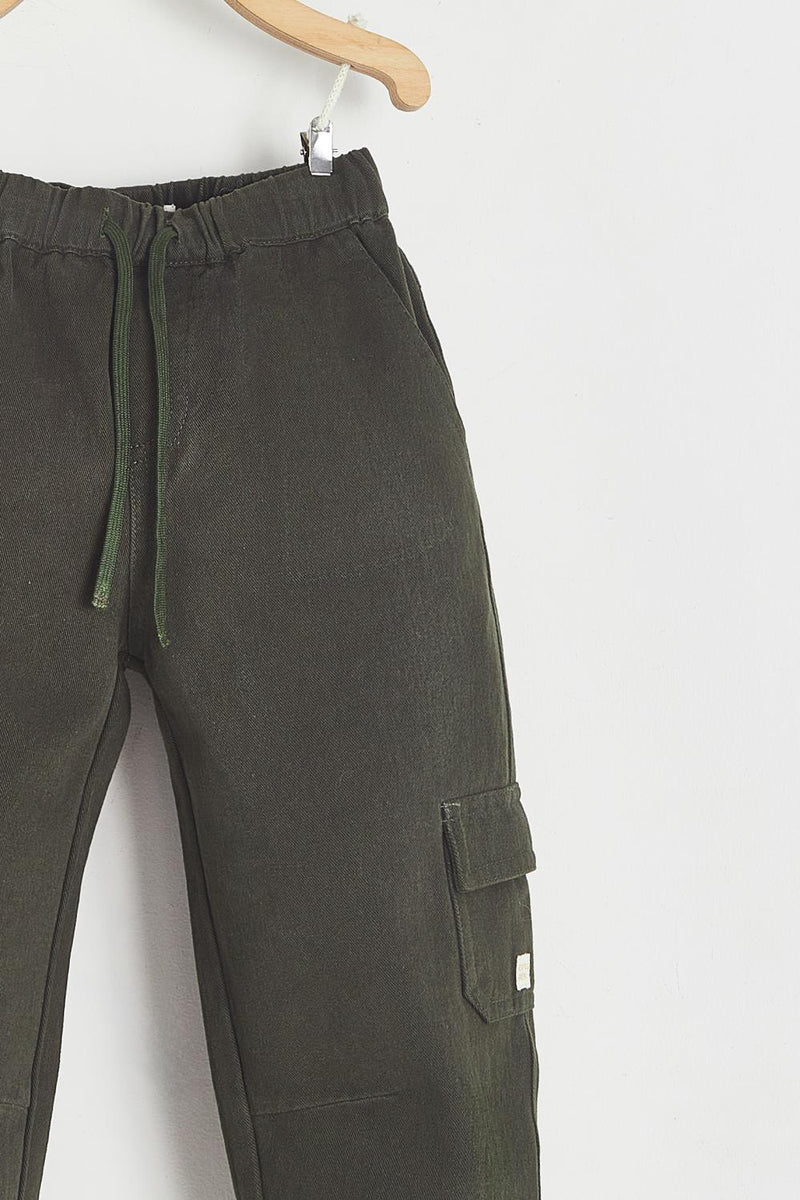 Pantalon Cargo Gabardina