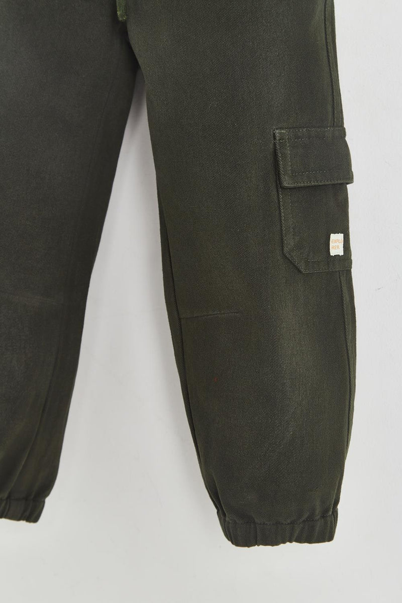 Pantalon Cargo Gabardina