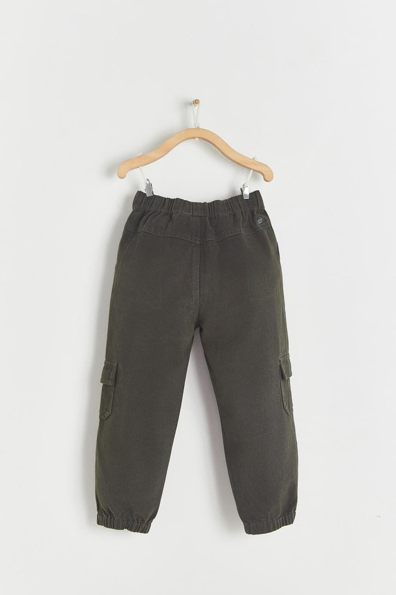 Pantalon Cargo Gabardina