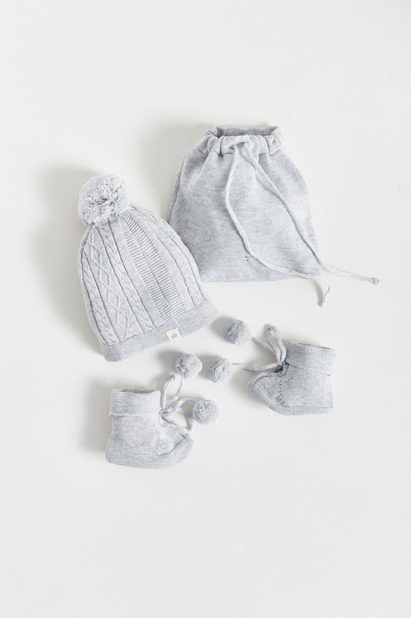 Set Tejido Star Gorro Y Booties