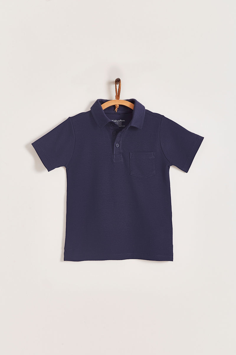 T-shirt Polo College Manga Corta