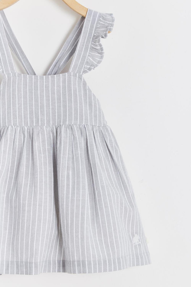 Vestido Alex Beba Grey Linen