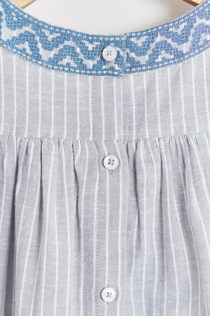 Vestido Gardenia Grey Linen